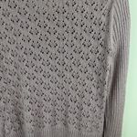 DKNY Womens Long Sleeved Buttoned Round Neck Cardigan Purple w/sparkle Sz L Photo 9