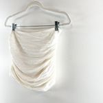 Camila Coelho Stacey Pull On Stretch High Waisted Ruched Mini Skirt White Small Photo 4