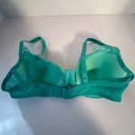 Felina 38C Teal Lace Underwire Balconette Bra Adjustable Straps Back Closure Photo 4