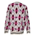 Forever 21 Hello Kitty & Friends X Argyle Cardigan Sweater Women’s Size M Photo 5