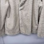 Patagonia Pelage Fleece Jacket Large Ivory Polyester Zip Snap Closure Pockets Photo 2