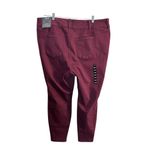 Torrid  Feel The Fit Women 24R Super Soft Five Pocket Jegging Burgundy Maroon NWT Photo 7