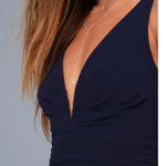 Lulus NWT Navy Blue Leading Role Maxi Dress Size Small Photo 10