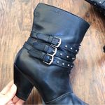 Harley Davidson Harley-Davidson • Bette 3 strap boots heel ankle buckle pointed toe western moto Photo 4