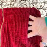 Woolrich  maroon cotton chenille zipper vest LARGE Photo 3