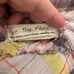 Free People ‎ We the Free Seeking Starlight Plaid Top size XS Pale Pink Plaid Photo 3