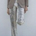ZARA NWT The 90s Wide Leg In White Snake Size 2 Photo 0