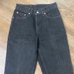 Levi's 1999 VINTAGE LEVI’S 512 SLIM FIT STRAIGHT LEG HIGH WAISTED CREASED BLACK WASHED Photo 8
