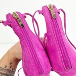 Marc Fisher NEW  Size 8.5 Pink Faux Suede Lace Up Heeled Sandals Photo 7
