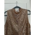Melrose and Market  Rose Gold Sequin Tank Top New Year’s Eve Party Holidays Photo 2