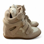 Isabel Marant  Beige High-Top Wedged Sneakers Photo 0