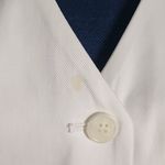 Victor Costa Occasion White with Red Flower Design Jacket and Pant Suit Size M Photo 15