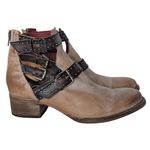 FREEBIRD by Steven  Belgium taupe leather Western Ankle boots booties 11 Photo 12