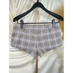 Free People Micro Shorts Plaid Trouser Shorts Summer Boho Preppy Medium(10) Photo 4