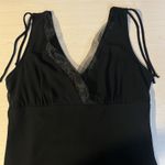 Womens Midi Black VTG Sleeveless Dress Y2K Fairygoth Gothic LBD Sexy Size M Photo 8