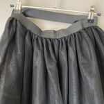 Gothic sz S black sheer half train skirt Photo 5