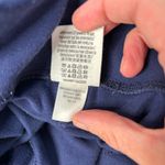 PINK - Victoria's Secret  Navy Blue Fold Over Waist Flare Yoga Pants Womens L Y2K Photo 5