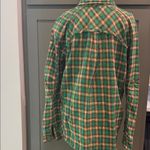 BDG  Green and Orange Plaid Shirt Photo 4