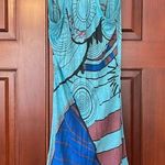 Bold print cotton blend sundress/Coverup Blue Photo 1