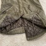 American Eagle  Parka With Hood Military Green Faux Fur Quilted Lined Size XS Photo 11