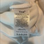 Aritzia Tna AIRYAF Fleece Cropped Quarter Zip Cropped White Sweatshirt Medium Photo 4