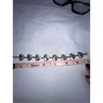 Vintage Silver Tone and Abalone Heart Link Bracelet Photo 3