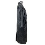 Jacqueline Ferrar Vintage 90s Black Leather Trench Coat - Size M Photo 5