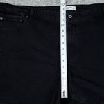 Abercrombie & Fitch Abercrombie High Rise 7" Dad Jean Shorts Black Denim Stretch Plus Size 24 37 Photo 6