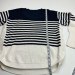 Sundays  Alder Side‎ Button Navy Blue White Striped Sweater *SEE MEASUREMENTS Photo 7