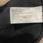 Universal Threads Universal Thread Shirt Womens Small Linen Puff Black Long Sleeve Vneck Romantic Photo 3