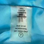 Calvin Klein A-Line Dress Women 8 Blue Lace Illusion Neck Sleeveless Knee Length Photo 5