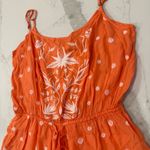 Anthropologie x Eloise Elspeth Floral Embroidered Romper Women’s Large Orange Photo 5