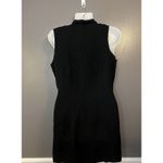 Vintage Breakin Loose Dress Womens 9/10 Black Sleeveless Button Front Vest 90s Photo 4