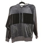 Champion  Size Medium M New NWT Grey Gray Black Soft Velvet Pockets hoodie Lounge Photo 0