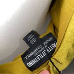 Pretty Little Thing  x Naomi Campbell Chartreuse Satin Extreme Cowl Bodycon Dress Photo 11