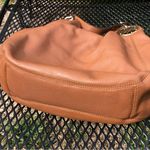 Michael Kors Fulton Chain Tan Pebbled Leather Tote Purse 3 Compartment Hobo Photo 7