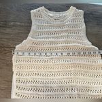 Veronica Beard  Sade Mixed media‎  Sweater tank ivory Women's size small Photo 6