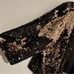 Torrid Black Rose Gold Two-Tone Sequin Drape Jacket Size 1X/2X Photo 5