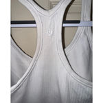 Lululemon Women's  White Ribbed Racerback Tank Top Size 6 Photo 2