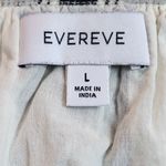 Evereve Black White Tribal Print Tiered V Neck Midi Dress Size L Photo 2