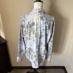 Athleta Salutation Jaquard Jacket Merri Perri Metropolis Gray Blue Womens 1X Photo 3