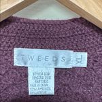 Tweeds Rich Burgundy Textured 50% Lambswool Cardigan Brown Size XL Photo 1
