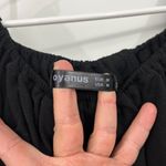 Amazon Oyanus  Medium Black Ruffle Off Shoulder Maxi Dress with Pockets Photo 5