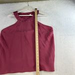 Banana Republic  Large Blouse Halter Silk Fairy Coquette Whimsy Y2K Romantic Pink Photo 9