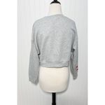ZARA  x Starter Cropped Sweatshirt Gray Long Sleeves Graphic‎ Logo Gray Medium Photo 8
