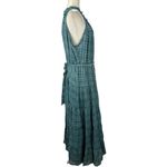 Torrid New  Maxi Lindsay Hi Neck Blue Plaid Tiered Long Dress Size 2X Sleeveless Photo 8