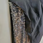 Jay Godfrey Dress Amira sequined mesh gown draped front black cocktail formal Size XS Photo 7