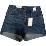 Judy Blue NWT High Waist Button Fly Rolled Hem Shorts Sz 27 Photo 0