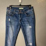 Encore jeans Encore Women's Blue Denim Skinny Distressed Medium Wash Stretch Jeans Photo 4