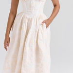 House Of CB House of‎ CB 'Emmelina' Vintage Ivory Floral Embroidered Corset Sundress NWOT  S Photo 0